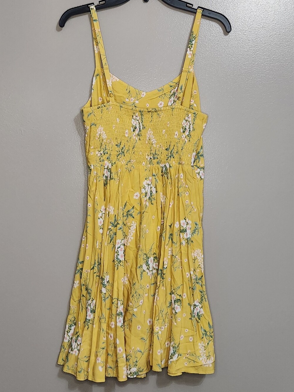 Old Navy Yellow Floral Spaghetti-Strap Cami Dress Size Medium NWT - Picture 3 of 6